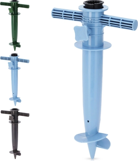Skrueligt jordspyd til have- og strandparasol 30 cm