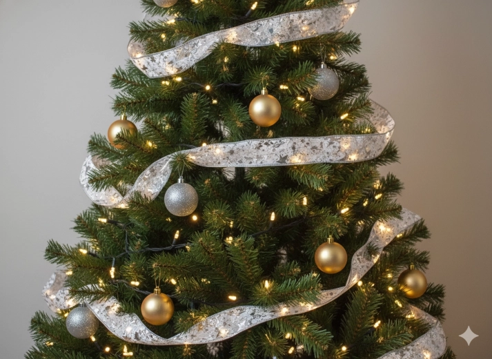 Jule-LED-bånd med varmt hvidt lys, 50 LED, batteridrevet