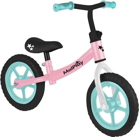 Løbecykel FLIKO pink–turkis–hvid