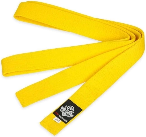 Gult karatebælte DBX Bushido OBI – 240 cm