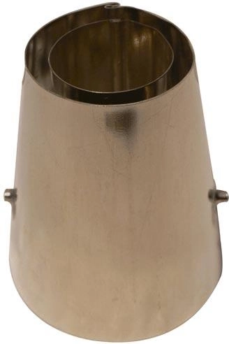 Likørtylle til cremer 24–36 mm af fortinnet metal