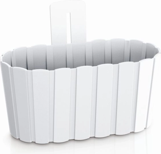 Hængende plantekasse Boardee Wall 27,4 cm hvid