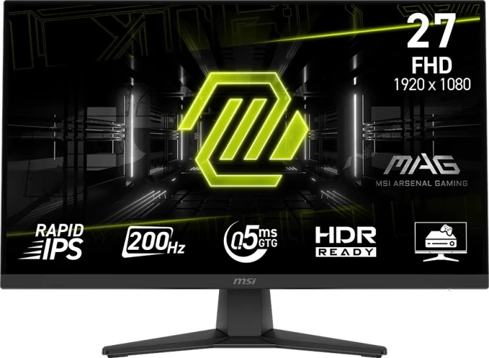 Skærm 27" MAG 272F LED, Full HD, 200 Hz, flad, sort