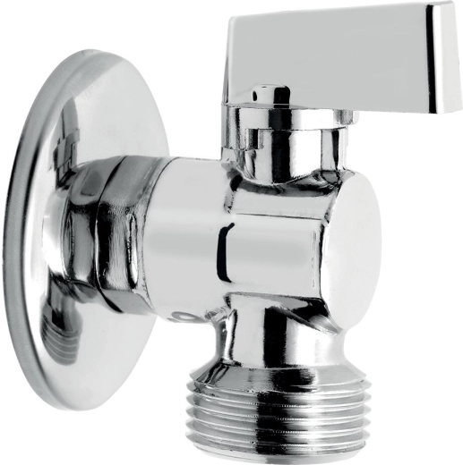 Vaskemaskine-vinkelventil med kontraventil 1/2" × 3/4"