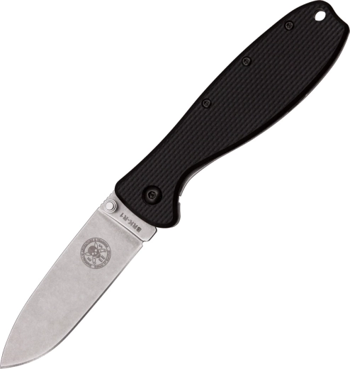 Foldekniv ESEE Zancudo, 7,7 cm, stonewash, sort, FRN