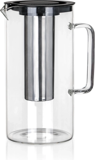 Glaskande med rustfrit stål si 2,5 l SUNA