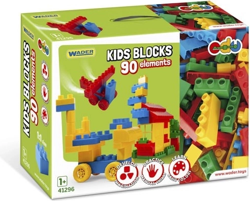 Byggesæt klodser Wader Kids Blocks – 90 dele