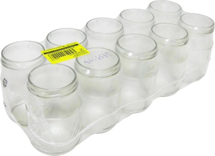 Henkogningsglas 377 ml med gevind TWIST 10 stk