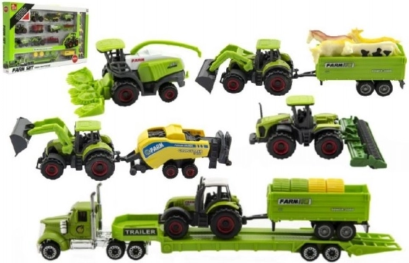 Landbrugsmaskiner med dyr - gårdsæt