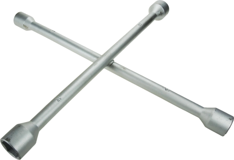 Krydset hjulnøgle 17/19/21/23 mm