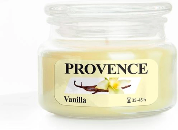 Duftlys i glas PROVENCE vanilje 45 timer
