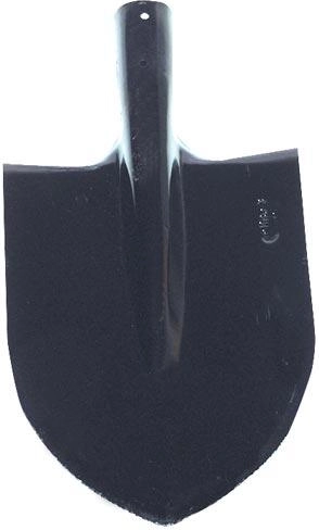 Spids skovl uden skaft, sort