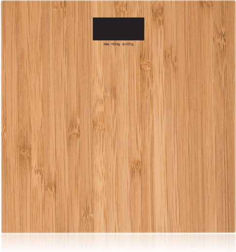 Personlig digitalvægt med bambuslook 150 kg