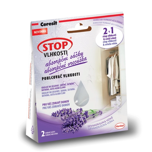 Ceresit Stop fugt absorberende poser Relax lavendel 2×50 g