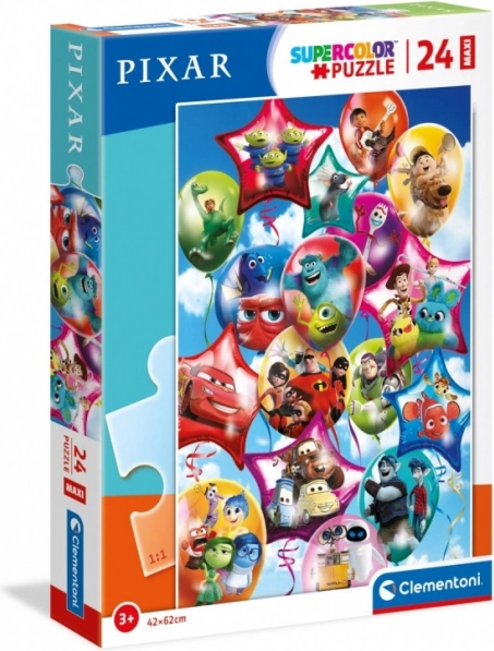 Puzzle CLEMENTONI Pixar Party MAXI 24 brikker