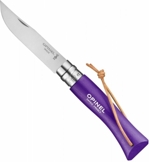 Lommekniv OPINEL N°07 Trekking lilla, bøgetræ, 8 cm