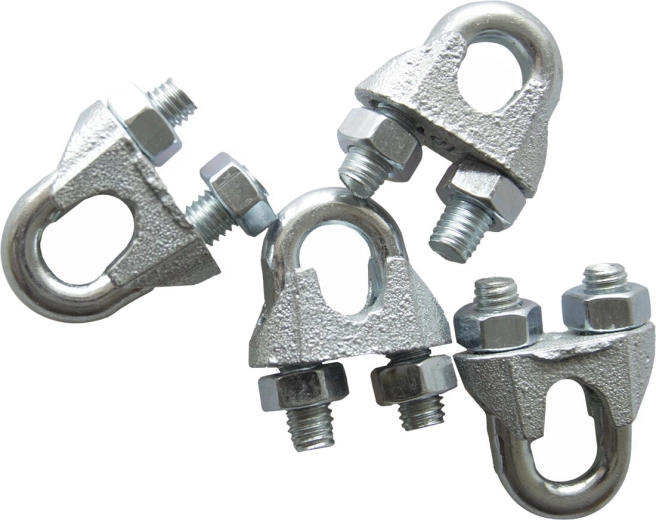 Wireklemme 8 mm, galvaniseret stål (10 stk.)