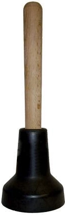 Sugekop til rensning af afløb, sort 9 cm