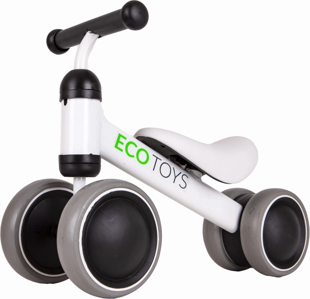 ECOTOYS løbecykel til børn, hvid