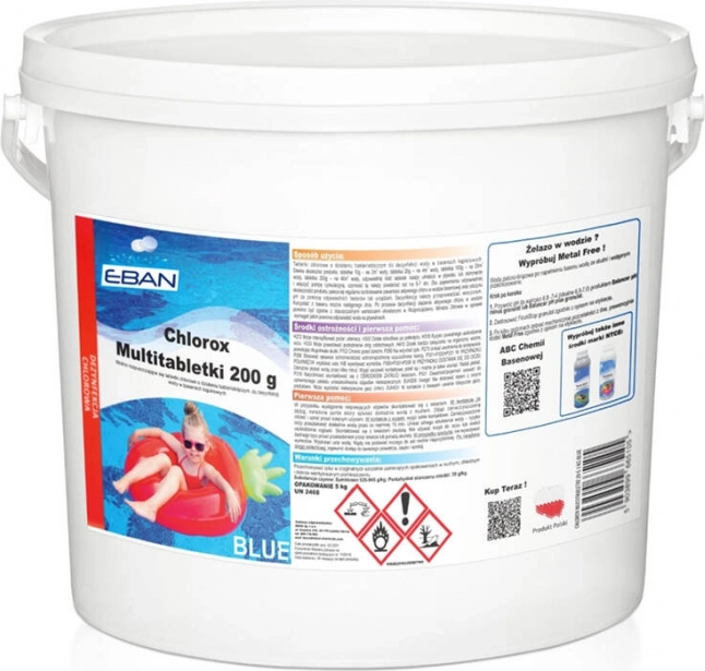 Klor multi-tabletter BLUE 5 kg til pools