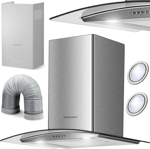 Skorsten-køkkenemhætte 60 cm BERDSEN BT-202 Inox