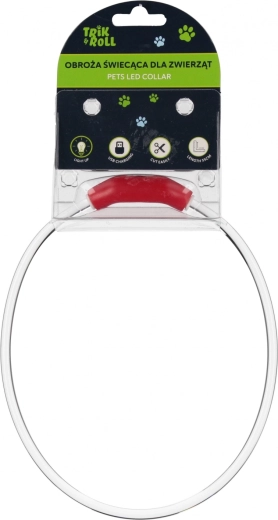 Lysende LED USB-halsbånd til hund og kat