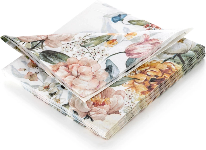 Servietter New meadow 33 × 33 cm, 3-lags (20 stk.)