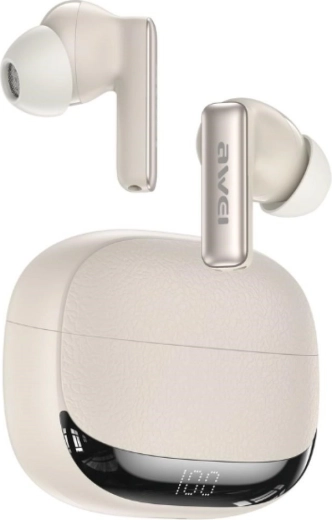 Awei TA19 ANC trådløse TWS-hovedtelefoner Bluetooth 6.0 – beige