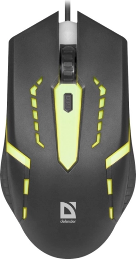 Kablet gamingmus DEFENDER Flash MB-600L med 7-farvet bagbelysning
