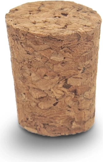 Konisk korkprop af naturkork 10 stk
