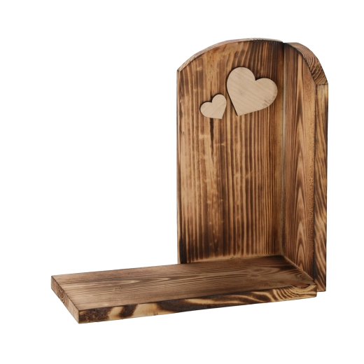 Træunderlag til lys – brændt træ