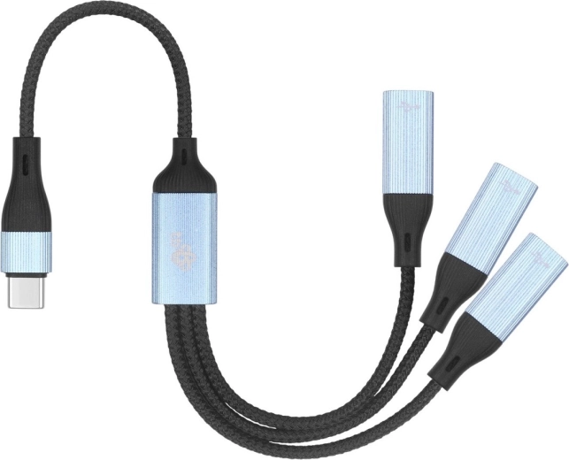 USB‑C kabelsplitter – 3× USB‑C