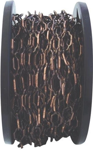 Stålkæde Z310/4, brunt bruneret, 30 m