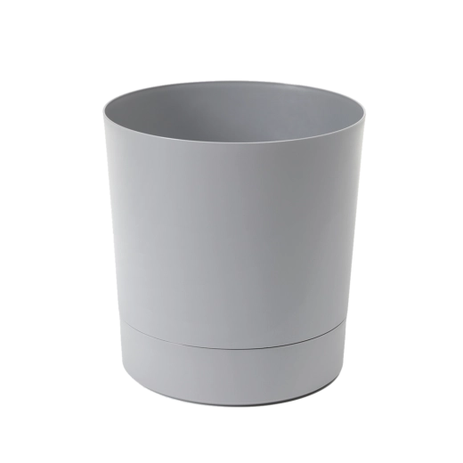 Urtepotteskjuler med underskål Aura 22,5 cm grå