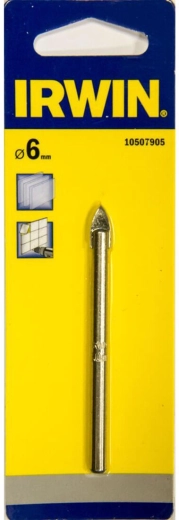 Glas- og flisebor 6 mm Irwin