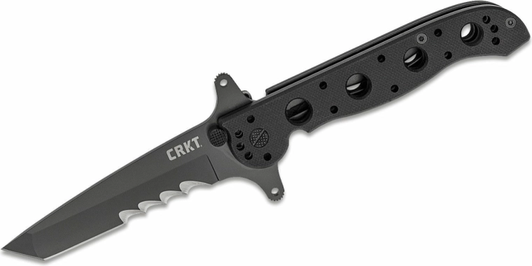 Taktisk foldekniv CRKT M16 special forces tanto 8,9 cm, sort, G10, med parérstang