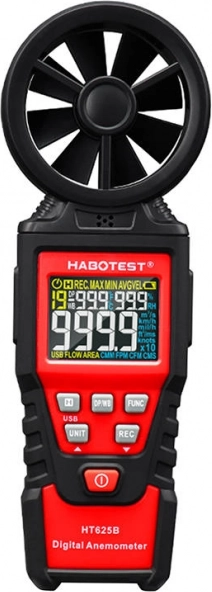 Digitalt anemometer HABOTEST HT625B med USB