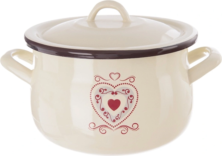 Emaljeret gryde med låg Tonca 16 cm, 2,3 l