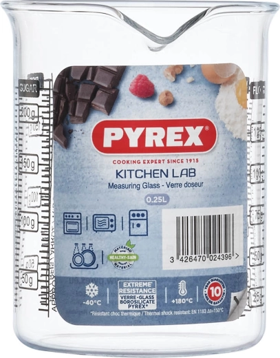 Glasmålebæger PYREX 0,25 l