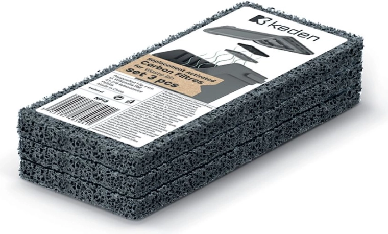 Reservekulfilter til affaldsspande Kaddi Q – sæt med 3 stk.