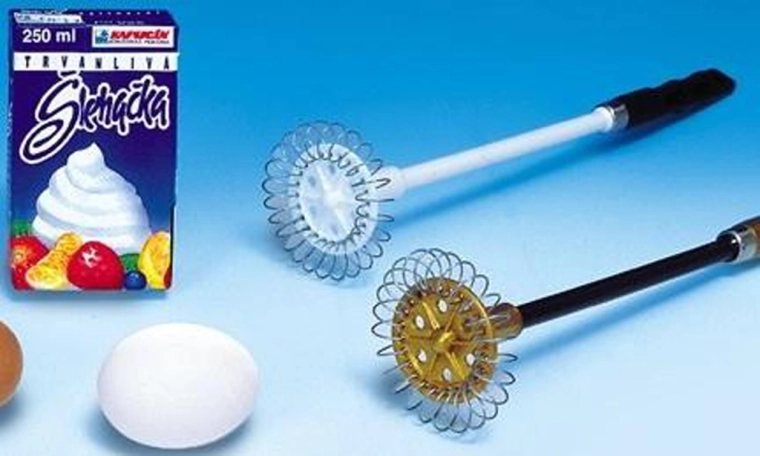 Manuel spiralpisker i rustfrit stål 6,5 cm