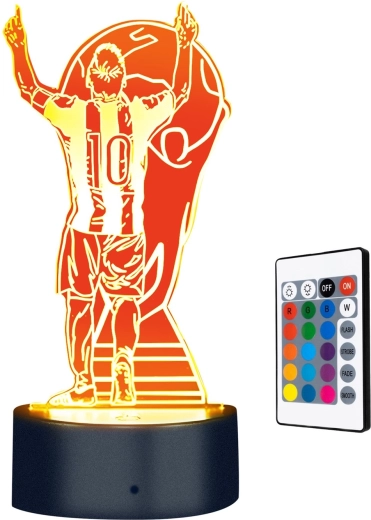 3D-natlampe Lionel Messi Champion