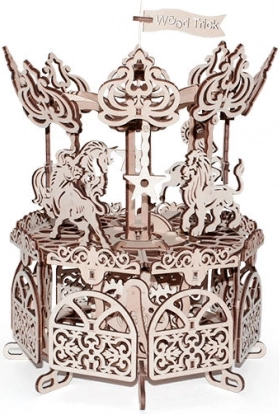 Træ 3D-puslespil WOOD TRICK karrusel