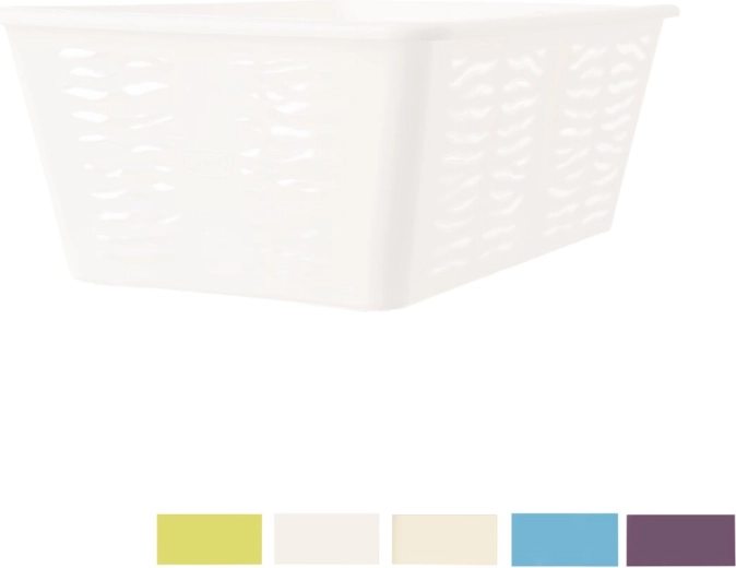 Opbevaringskurv Zebra i plast 30 × 20 × 11,1 cm (mix farver)