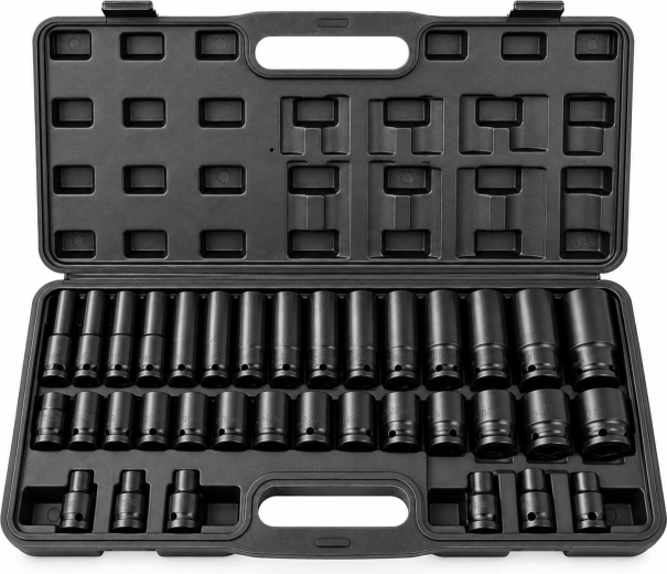 Sæt med slagtoppe RENEW FORCE 1/2" 8–32 mm, 35 dele