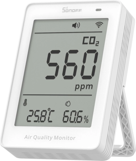 Sonoff AirGuard CO2 – Wi‑Fi LCD luftkvalitetsmåler