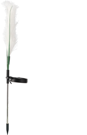 Solcelledrevet havelampe pampasgræs 70 cm, 10 LED, varm hvid
