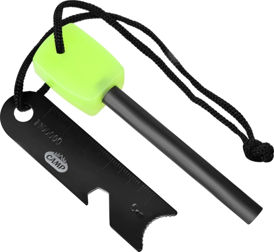 NILS Camp NC1794 ildstål med magnesiumstang og multifunktionel skraber