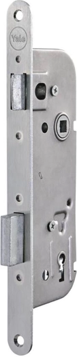 Indstukket mellemrumsdørlås YALE 5200, centerafstand 90 mm, backset 40 mm