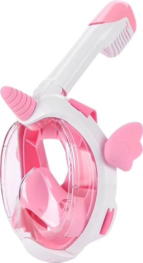 RENEW FORCE børne-full-face snorkelmaske med enhjørningemotiv, pink, XS